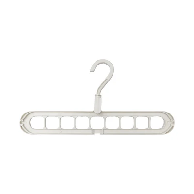 Gambar Ataru Hanger Baju Plastik 9 Hole Multiway Minimalist 33.5 cm - Krem Beige