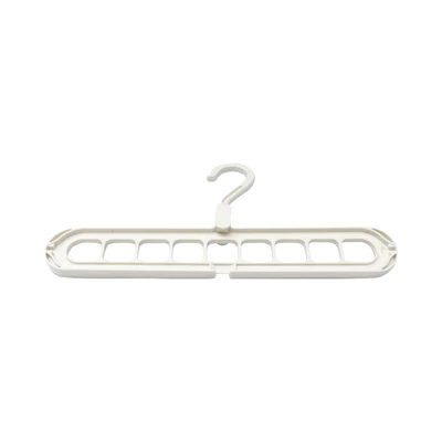 Gambar Ataru Hanger Baju Plastik 9 Hole Multiway Minimalist 33.5 cm - Krem Beige