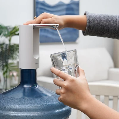 Gambar Kris Pompa Air Galon Flip Rechargeable - Putih