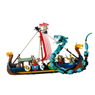 Gambar LEGO Creator Viking Ship And The Midgard Serpent 31132