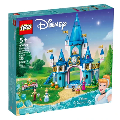 Gambar LEGO Disney Princess Cinderella & Prince Charming Castle 43206