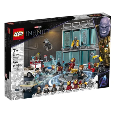 Gambar LEGO Super Hero Iron Man Armoury 76216