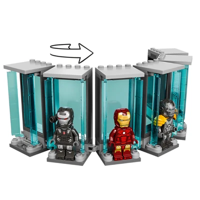 Gambar LEGO Super Hero Iron Man Armoury 76216