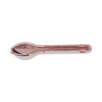 Gambar Ataru Set 3 Pcs Alat Makan Stainless - Pink