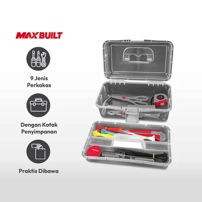 Gambar Maxbuilt Perkakas Rumah Tangga Set 100 pcs
