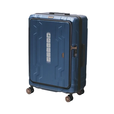 Gambar Legend Walker Whale Koper PC & ABS TSA Lock Expandable Front Open 28 Inch - Biru Navy
