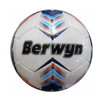 Gambar Berwyn Ukuran 4 Bola Sepak Panel Hand Sewn 32 PVC - Putih