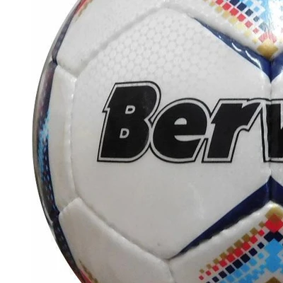 Gambar Berwyn Ukuran 4 Bola Sepak Panel Hand Sewn 32 PVC - Putih