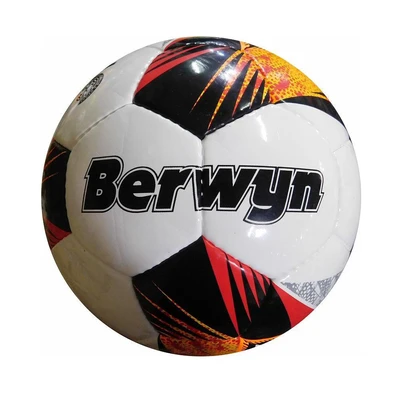 Gambar Berwyn Ukuran 5 Bola Sepak Panel Hand Sewn PU 32 - Putih