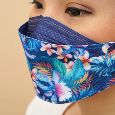 Gambar Ataru Kyou Masker Pelindung 4 Lapis Tropical KF94 Set 10 pcs - Biru