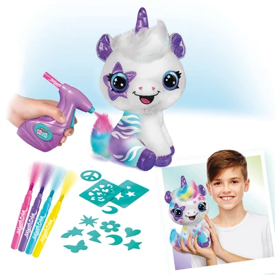 Gambar Canal Toys Set Boneka Plush Airbrush Unicorn Ofg228