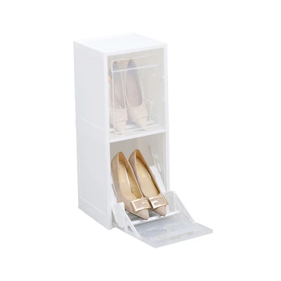 Gambar Stora Set 2 Pcs Kotak Sepatu Stand - Putih