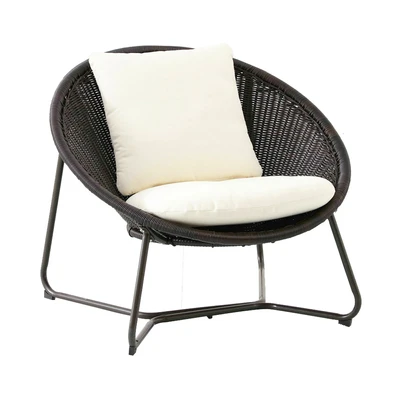 Gambar Soleil Wicker Morocco Kursi & Meja Teras Set 4 pcs