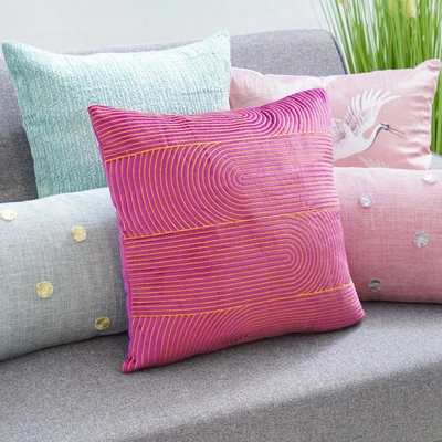 Gambar Informa Vibrant Heritage Sarung Bantal Sofa Polyester 45x45 cm - Ungu