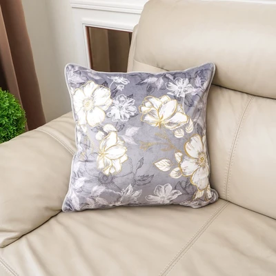 Gambar Informa Classic Sarung Bantal Sofa Polyester V1 45x45 cm - Silver