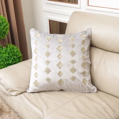 Gambar Informa Classic Sarung Bantal Sofa Polyester 55x55 cm - Silver