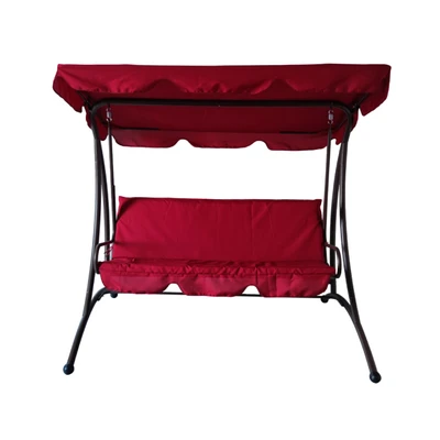 Gambar Soleil Kursi Ayun 3 Seater - Merah Burgundy