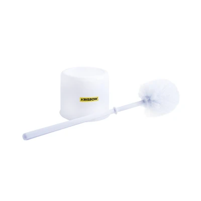 Gambar Krisbow Sikat Toilet Dengan Round Holder Frtb101w - Putih