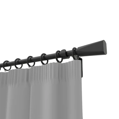 Gambar Informa 130-250 cm Rel Gorden Single Trumpet - Hitam