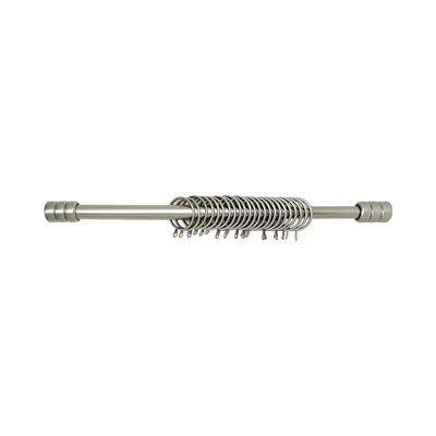 Gambar Informa 130-250 cm Rel Gorden Single - Silver Nickel