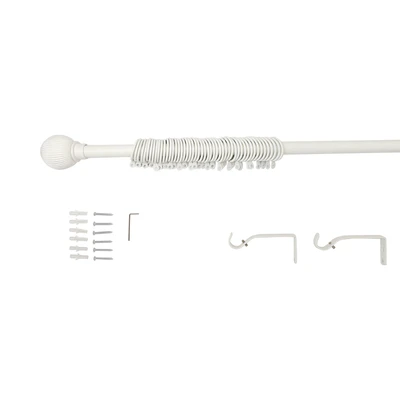 Gambar Informa 70-120 cm Rel Gorden Single Ball - Putih