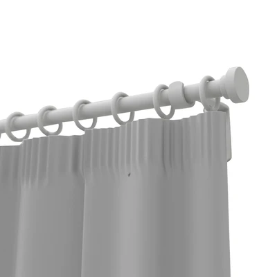Gambar Informa 130-250 cm Rel Gorden Single Rod Stud - Putih