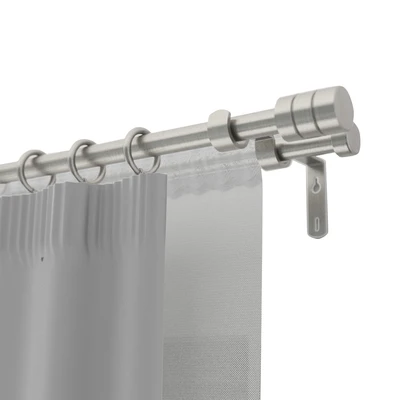 Gambar Informa 130-250 cm Rel Gorden Double Stud - Silver Nickle