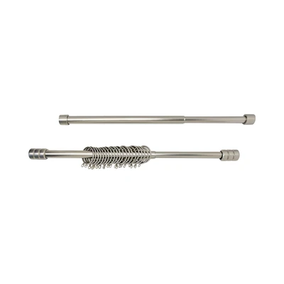 Gambar Informa 130-250 cm Rel Gorden Double Stud - Silver Nickle