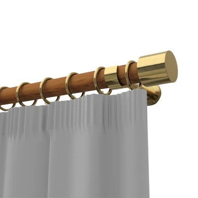 Gambar Informa 130-250 Cm Rel Gorden Single - Cokelat Oak