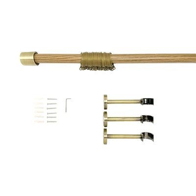 Gambar Informa 130-250 Cm Rel Gorden Single - Cokelat Oak