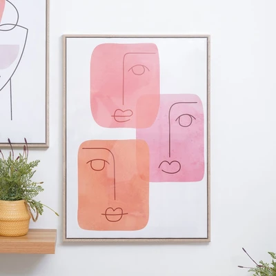 Gambar Informa Hiasan Dinding Kanvas Print Abstract 50x70 cm - Mix