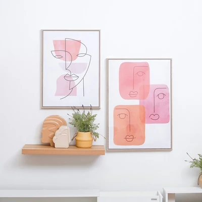 Gambar Informa Hiasan Dinding Kanvas Print Abstract 50x70 cm - Mix