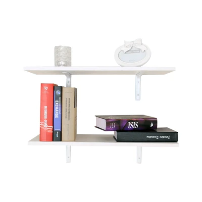 Gambar Masterspace Rak Dinding Kayu 60x40x1.8 cm - Putih