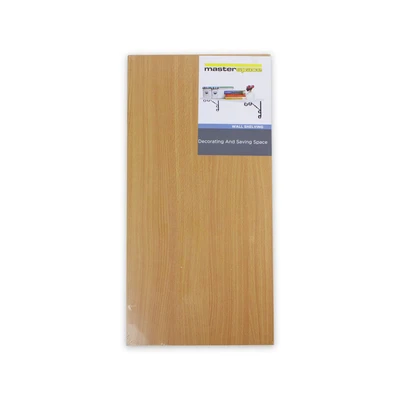 Gambar Masterspace 60x40x1.8 cm Rak Dinding Kayu - Beech