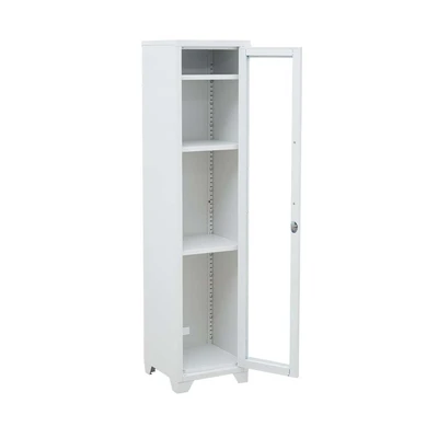 Gambar Informa Orla Lemari Arsip Kantor Metal 1 Pintu Kaca - Putih