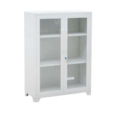 Gambar Informa Orla Kabinet Kantor Metal 2 Pintu Kaca Low - Putih