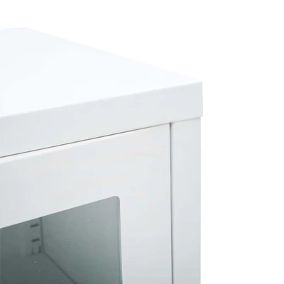 Gambar Informa Orla Kabinet Kantor Metal 2 Pintu Kaca Low - Putih