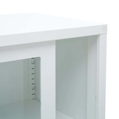 Gambar Informa Orla Kabinet Kantor Metal 2 Pintu Kaca Geser - Putih
