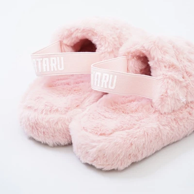Gambar Ataru Ukuran 36/37 Sandal Wanita Fur  - Pink