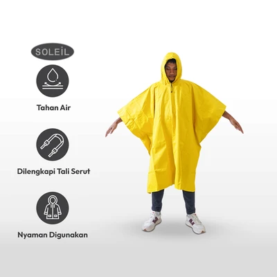 Gambar Soleil Jas Hujan PVC Reversible - Kuning/Biru