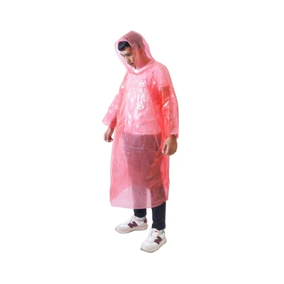 Gambar Soleil Jas Hujan Poncho Plastik - Merah