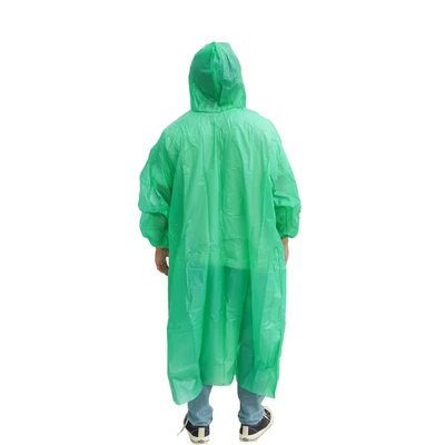 Gambar Soleil Jas Hujan Poncho Plastik - Hijau