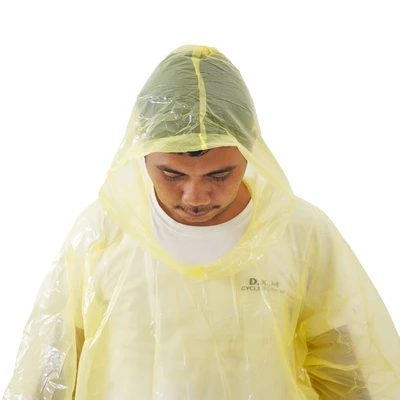 Gambar Soleil Jas Hujan Poncho Plastik - Kuning