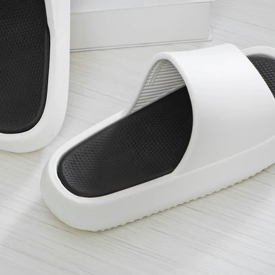 Gambar Ataru Ukuran 44/45 Sandal Thick Slippers Color Block - Putih