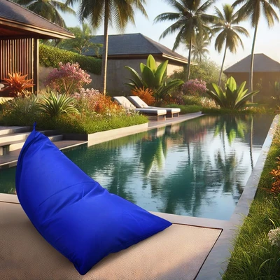 Gambar Soleil Bean Bag Triangle Large - Biru