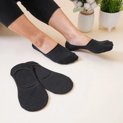Gambar Ataru Set 3 Pasang Kaos Kaki Pria Invisible - Hitam
