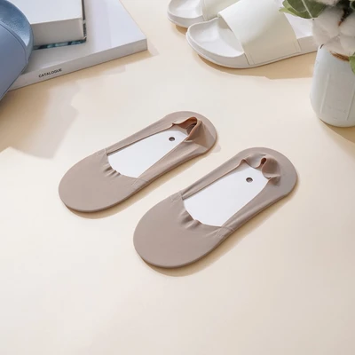 Gambar Ataru Set 2 Pasang Kaos Kaki Wanita Invisible - Cokelat