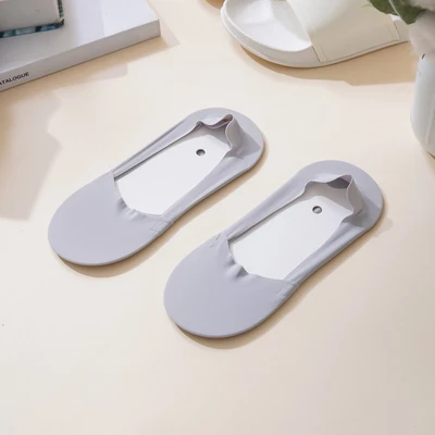 Gambar Ataru Set 2 Pasang Kaos Kaki Wanita Invisible - Abu-Abu