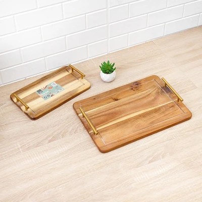 Gambar Cooking Color Sayo Nampan Saji Rectangular Set 2 pcs