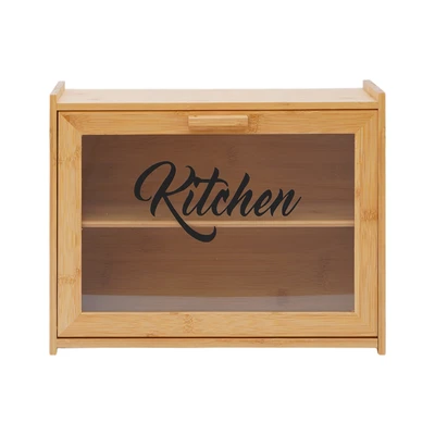 Gambar Cooking Color Sayo Tempat Roti Bambu 2 Tingkat - Cokelat